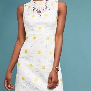 Anthropologie Hutch White Daisy Flower Dress